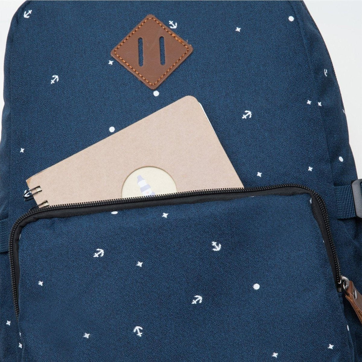 KAUKKO Elegant College School Backpack Women Daypacks, K1005-3 ( Blue / 17L ) - kaukko