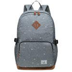 KAUKKO Elegant College School Backpack Women Daypacks, K1005-3 ( Grey / 17L ) - kaukko