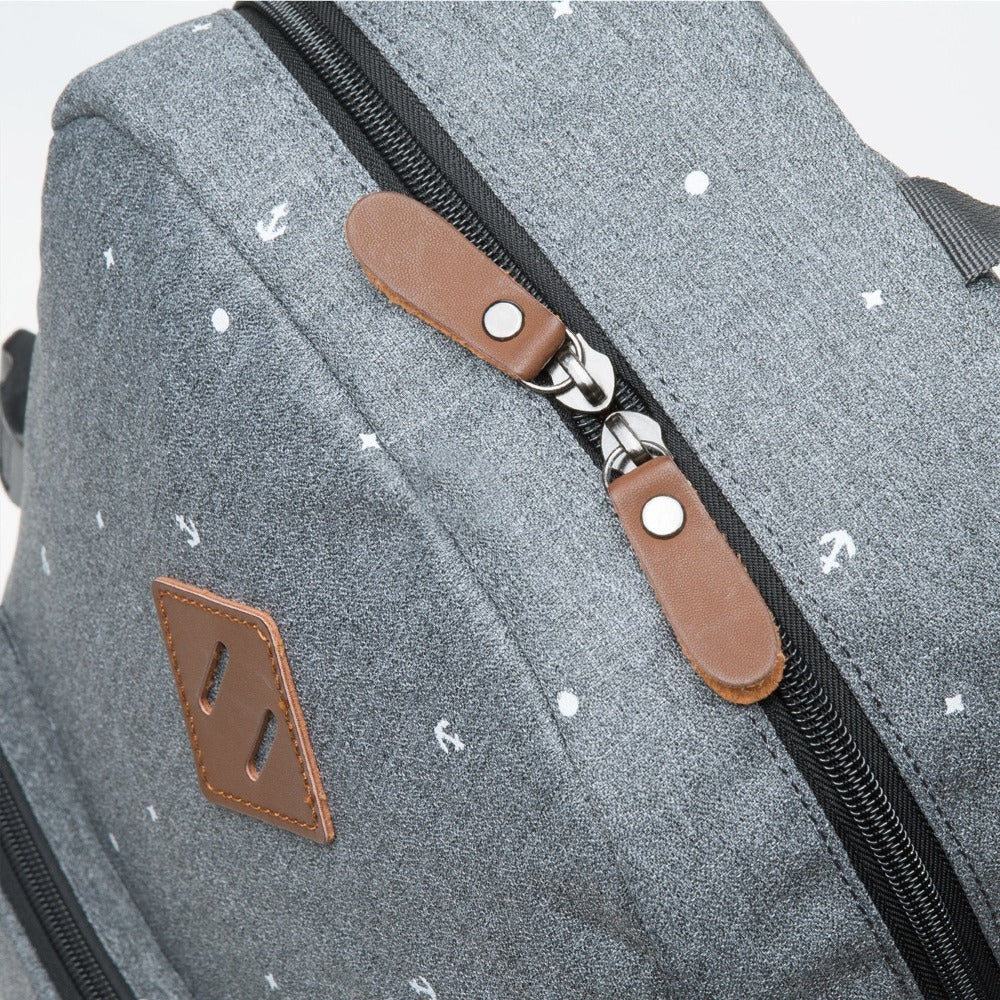 KAUKKO Elegant College School Backpack Women Daypacks, K1005-3 ( Grey / 17L ) - kaukko
