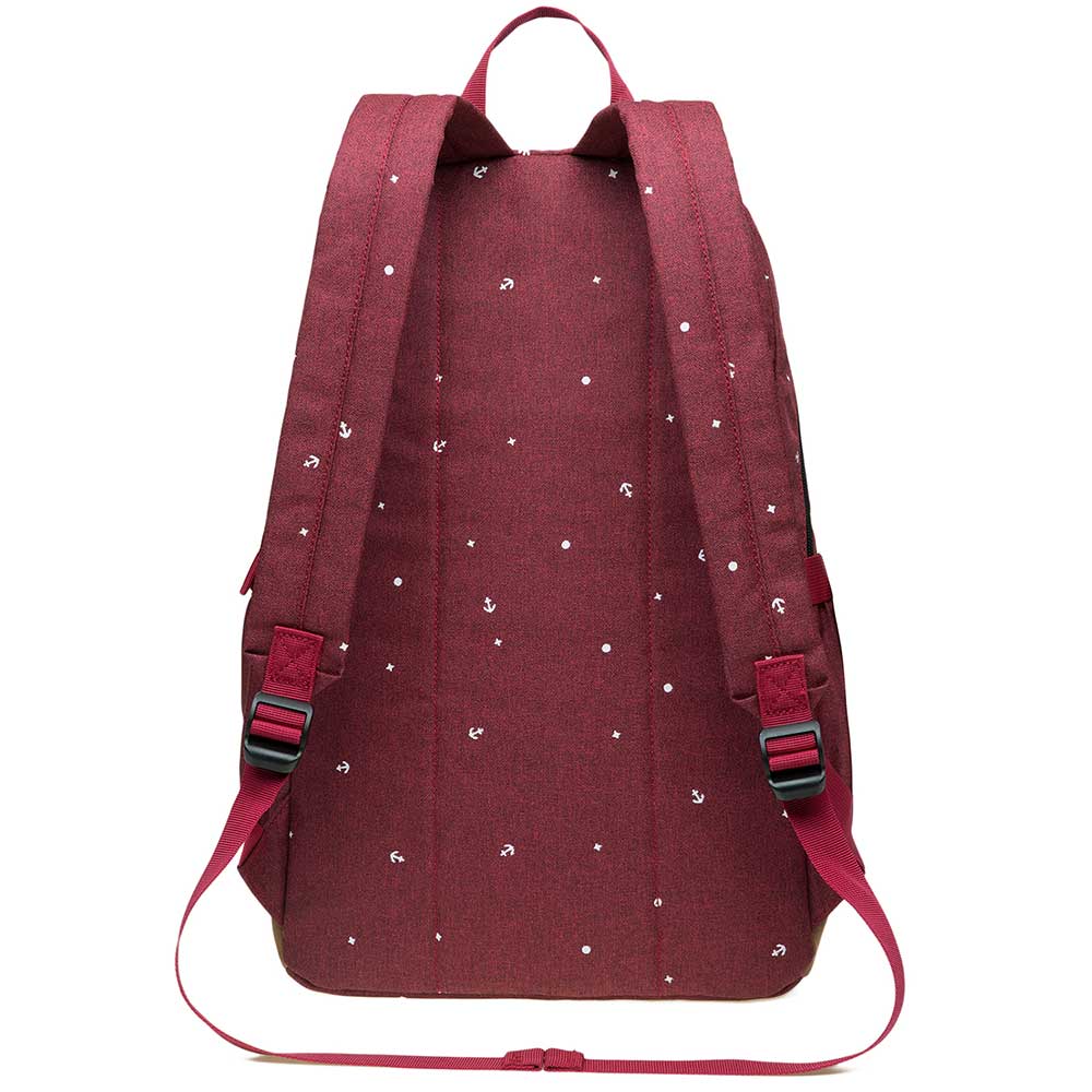 KAUKKO Elegant College School Backpack Women Daypacks, K1005-3 ( Red / 17L ) - kaukko
