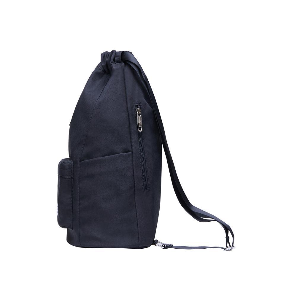 KAUKKO Gym Bag Hipster Backpack Drawstring Sports Backpack ( black ) - kaukko