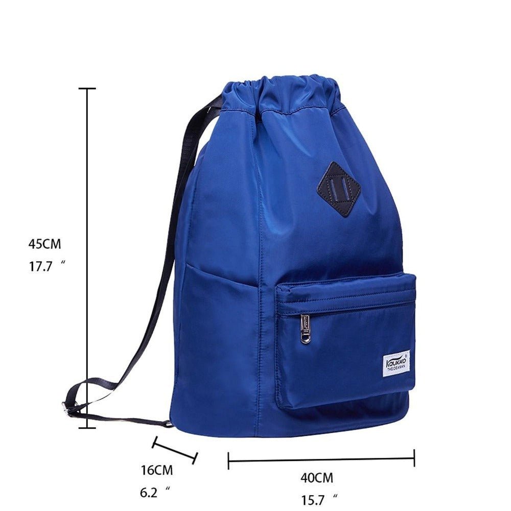 KAUKKO Gym Yoga Shoulder Rucksack for Men and Women ( Blue ) - kaukko