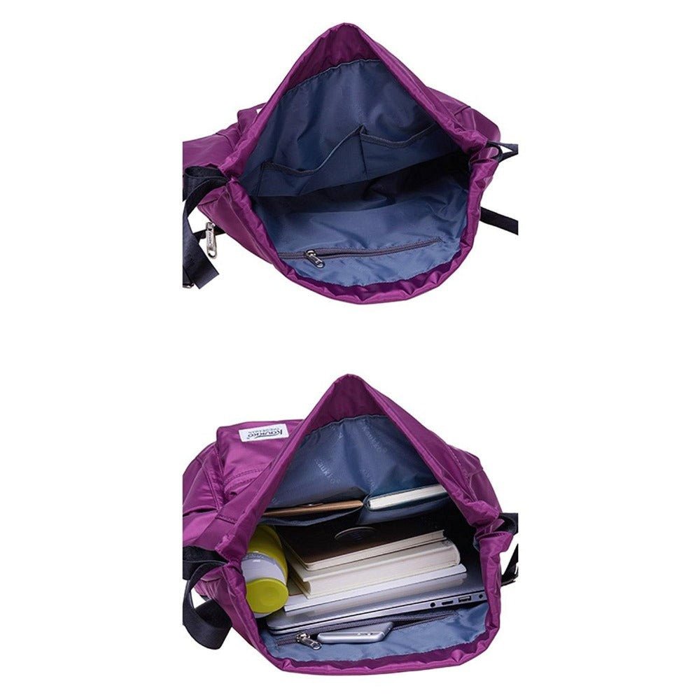 KAUKKO Gym Yoga Shoulder Rucksack for Men and Women ( purple ) - kaukko