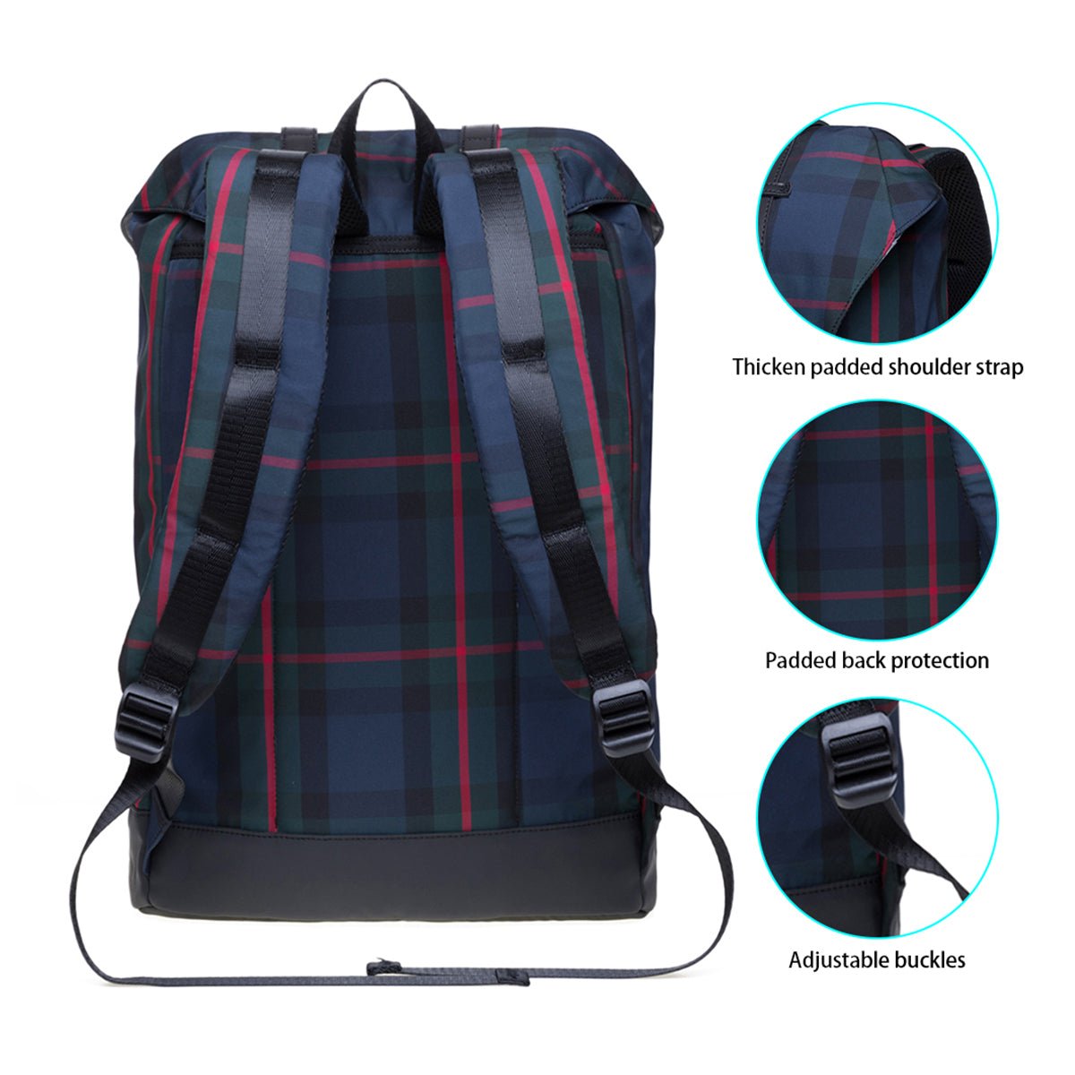 KAUKKO Lightweight Outdoor Daypack,Casual Travel, EP6-12 ( Black / 17.8L ) - kaukko