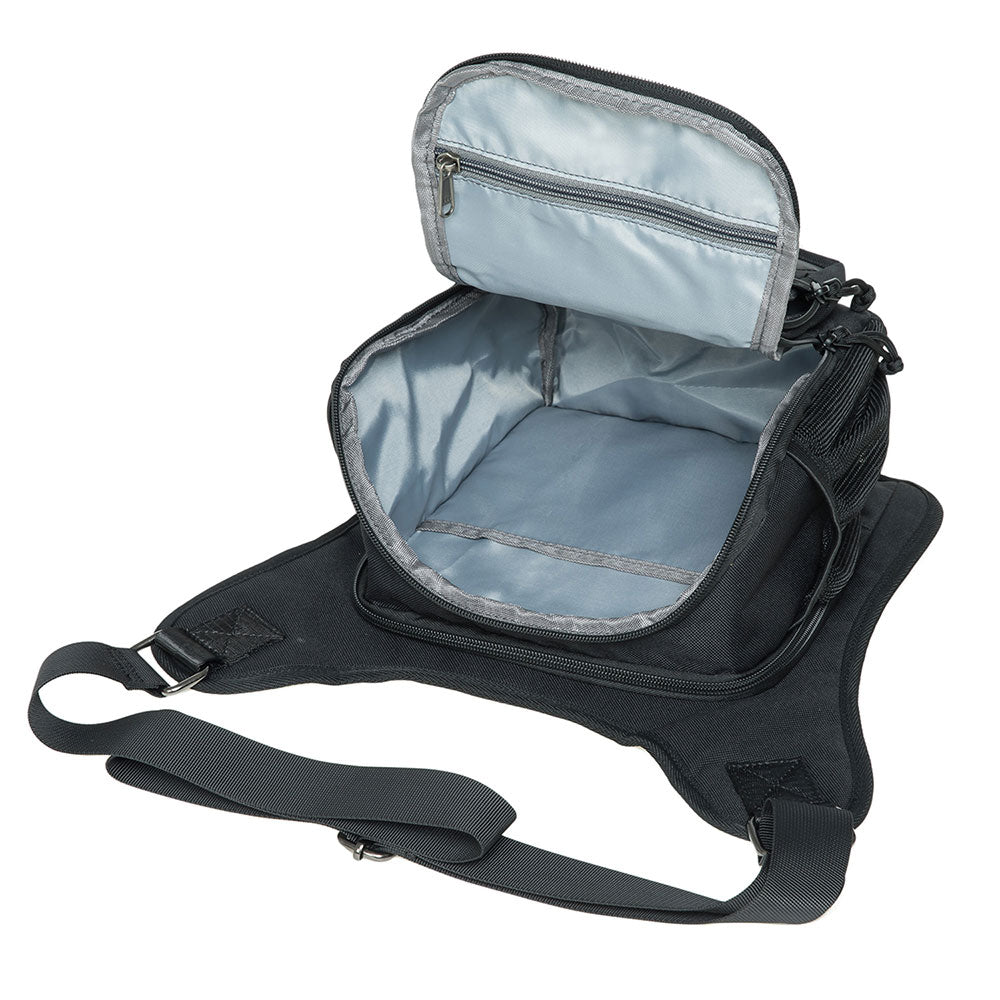 KAUKKO Mens Vintage Canvas Shoulder Messenger Bag Chest Leather Patchwork Messenger Bag - kaukko