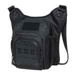 KAUKKO Mens Vintage Canvas Shoulder Messenger Bag Chest Leather Patchwork Messenger Bag - kaukko