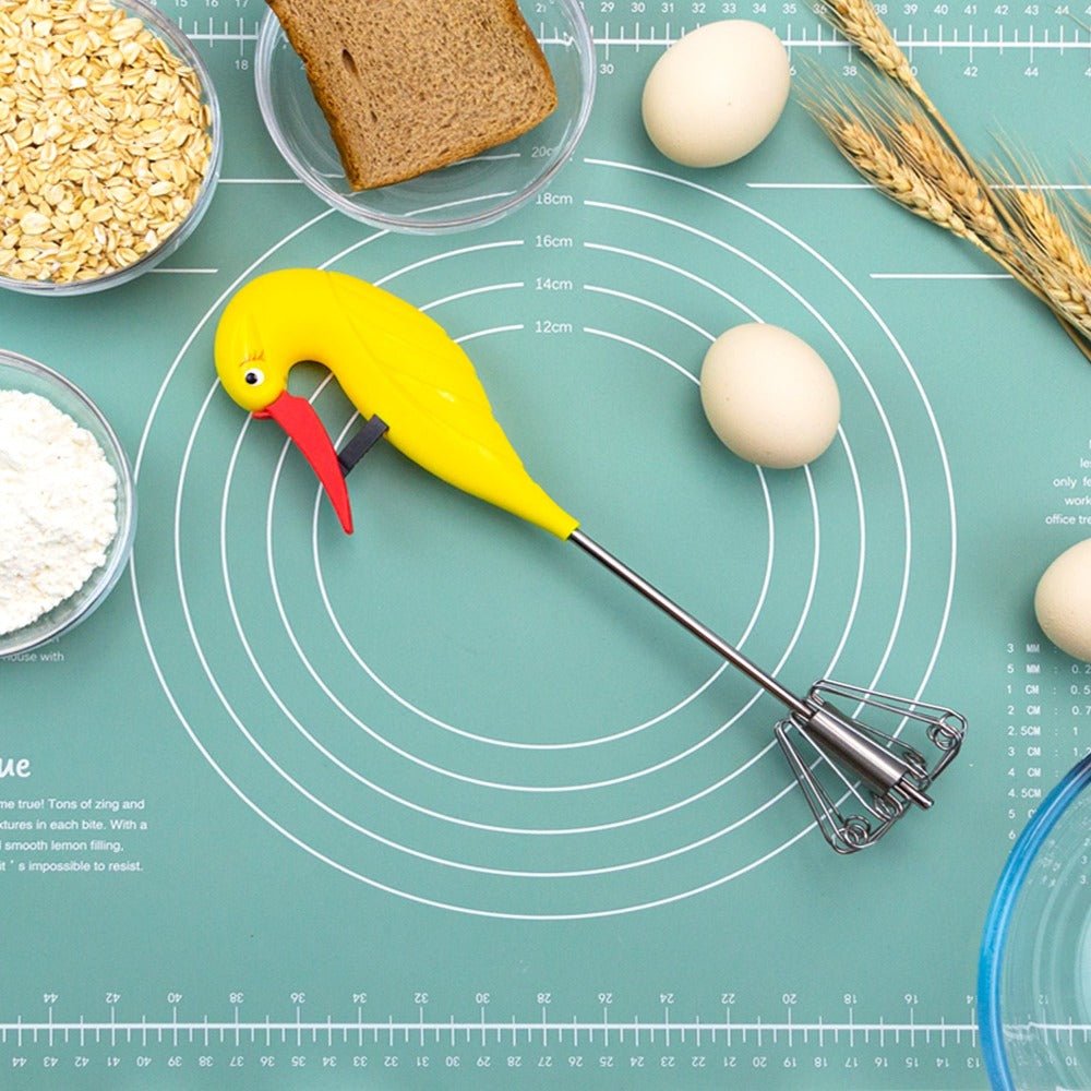 Semi-Automatic Eggbeater, Allows you to stir Easily Without Feeling Tired, Used for Making Cream of Egg Beater - kaukko