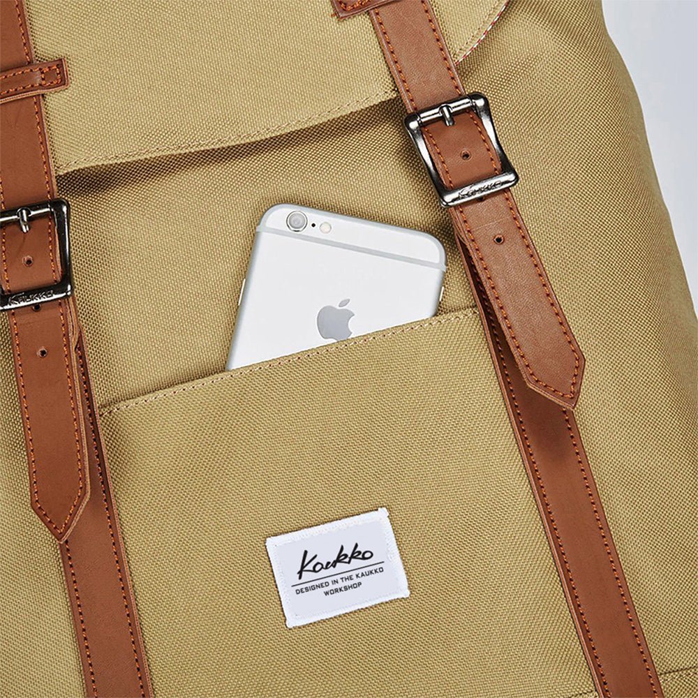 Travel Casual Backpack, Laptop Daypack, EP6-1( Khaki / 18L ) - kaukko