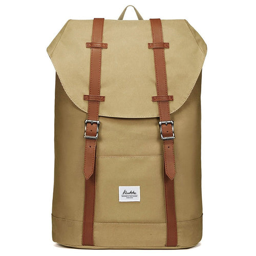 Travel Casual Backpack, Laptop Daypack, EP6-1( Khaki / 18L ) - kaukko