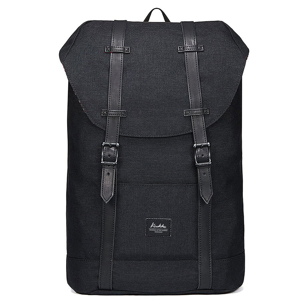 Travel Casual Backpack & Laptop Daypack, EP6 ( Black / 18.5L ) - kaukko