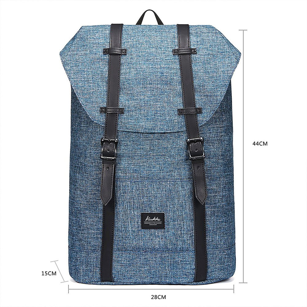 Travel Casual Backpack & Laptop Daypack, EP6 ( Blue / 18.5L ) - kaukko