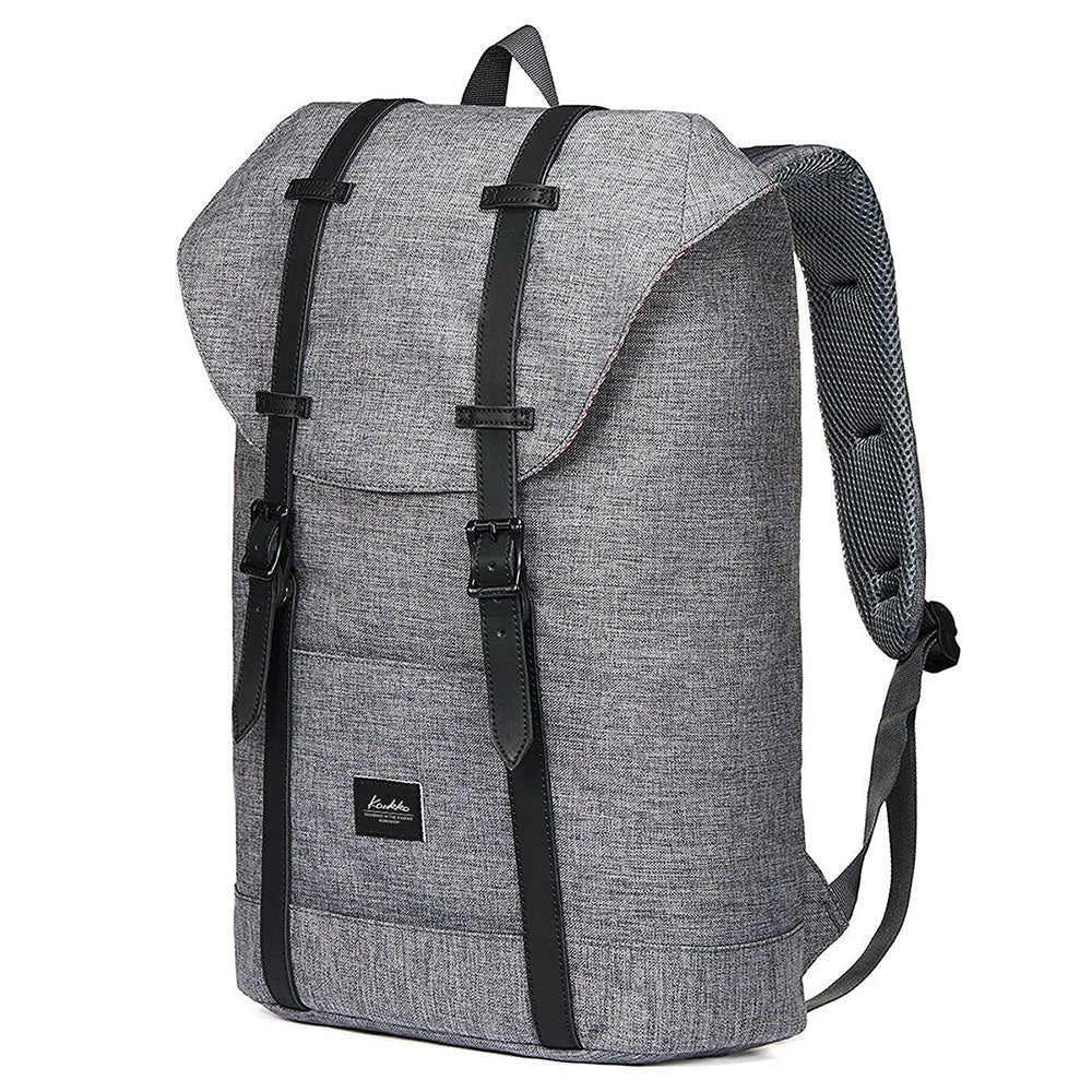 Travel Casual Backpack & Laptop Daypack, EP6 ( Grey / 18.5L ) - kaukko