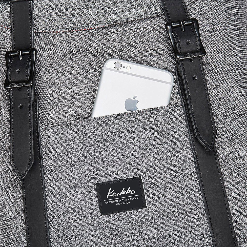 Travel Casual Backpack & Laptop Daypack, EP6 ( Grey / 18.5L ) - kaukko
