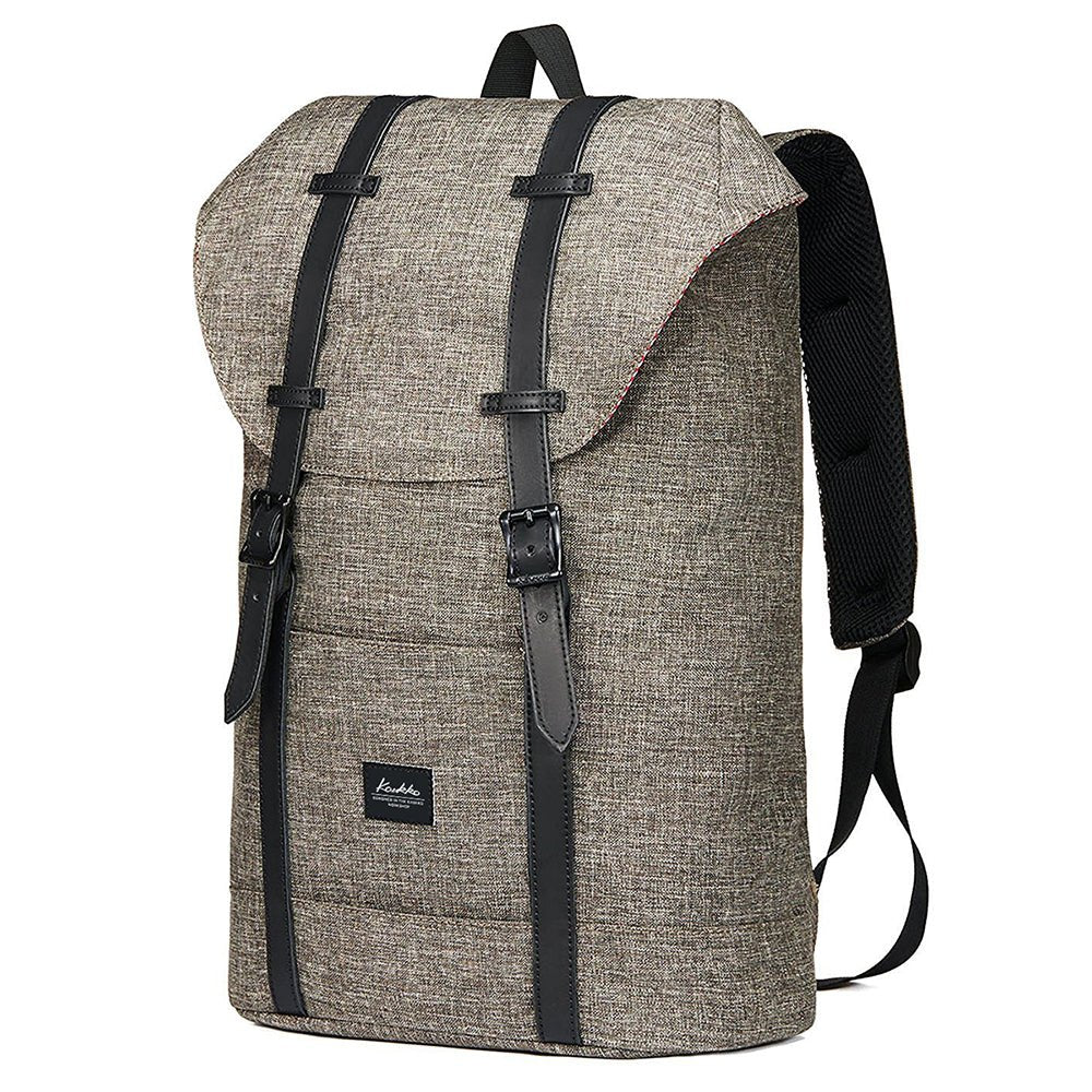 Travel Casual Backpack & Laptop Daypack, EP6 ( Khaki / 18.5L ) - kaukko