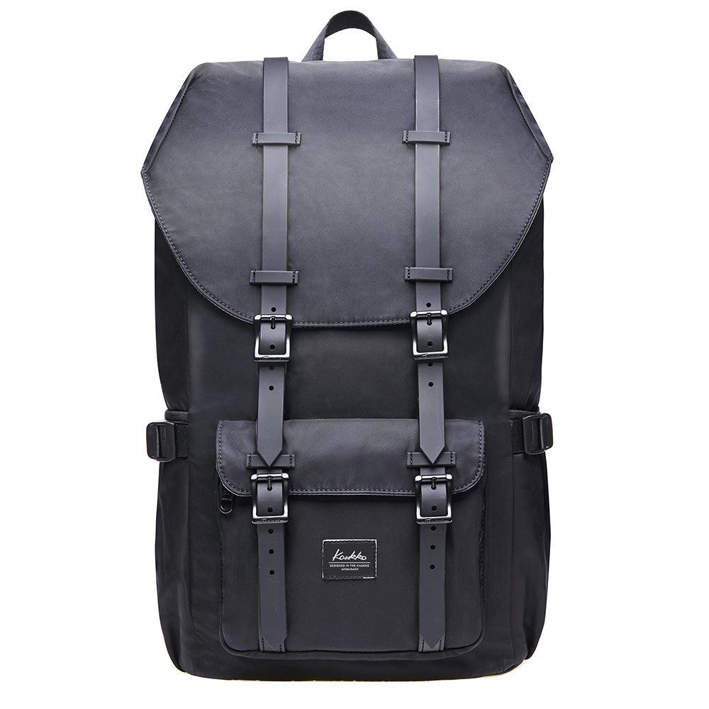Travel Laptop Backpack, Outdoor Rucksack, School backpack Fits 15.6" Laptop(Black) - kaukko