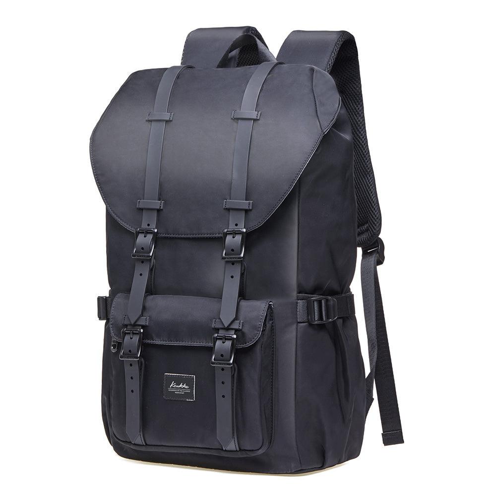 Travel Laptop Backpack, Outdoor Rucksack, School backpack Fits 15.6" Laptop(Black) - kaukko