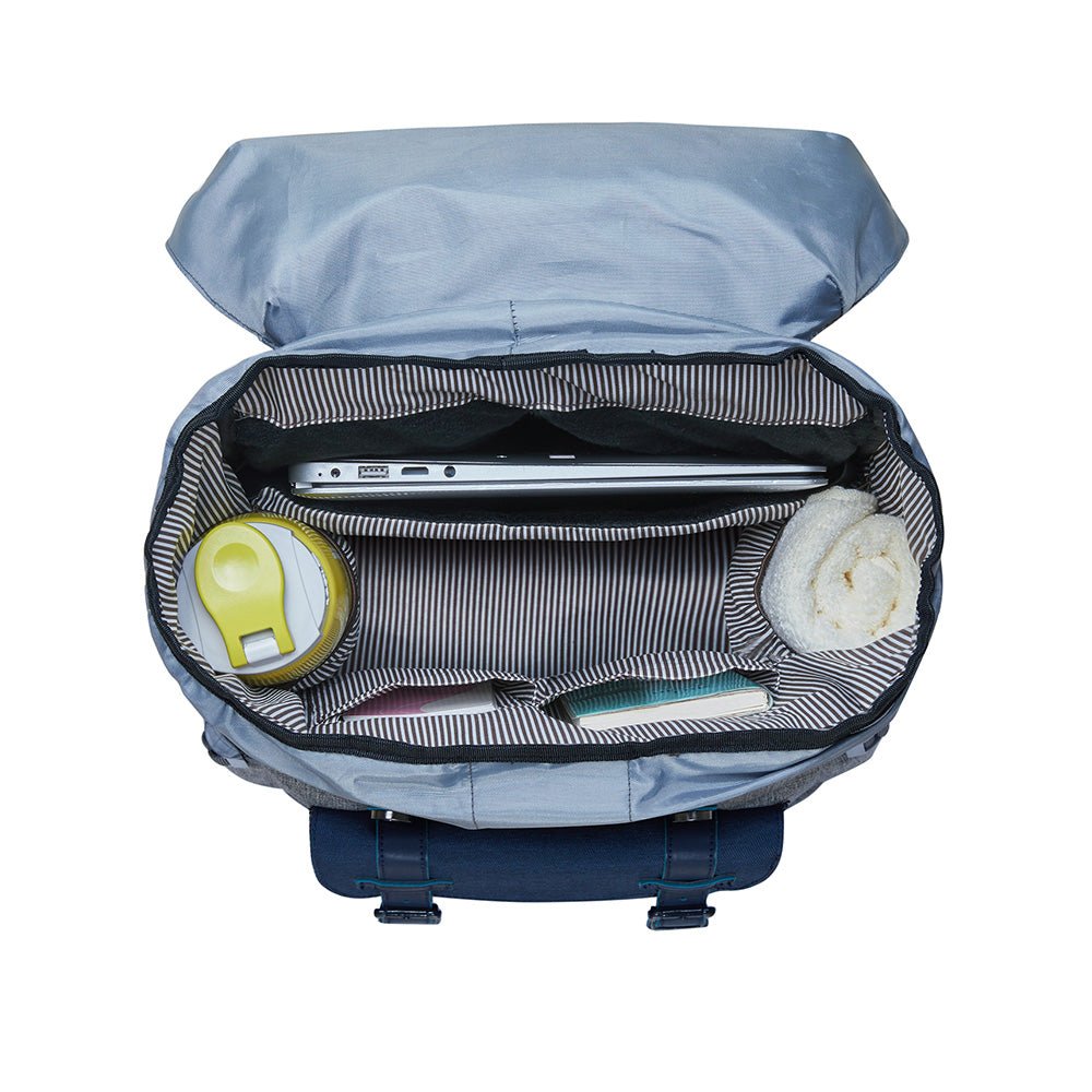 Travel Laptop Backpack, Outdoor Rucksack, School backpack Fits 15.6"(Grey-Blue) - kaukko