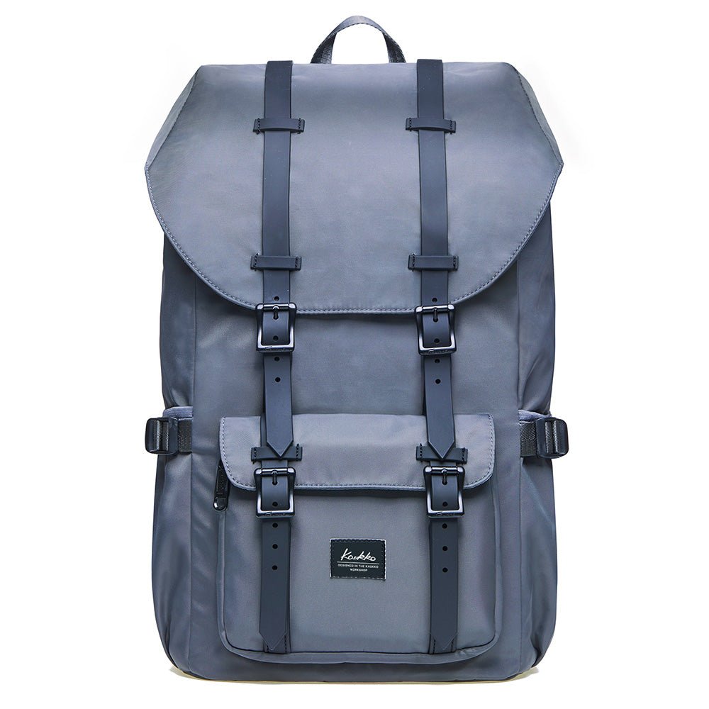 Travel Laptop Backpack, Outdoor Rucksack, School backpack Fits 15.6"(Nylon Grey) - kaukko