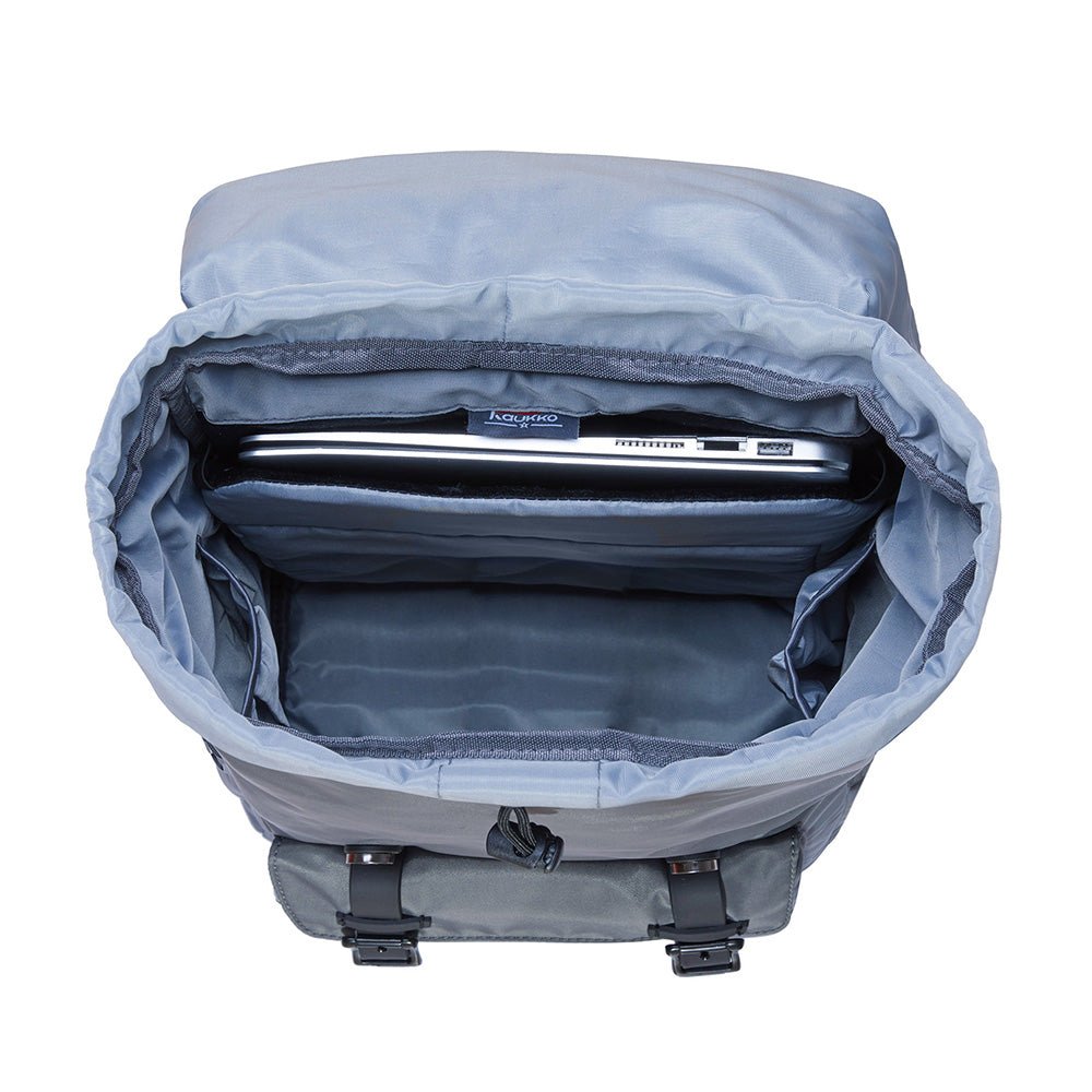 Travel Laptop Backpack, Outdoor Rucksack, School backpack Fits 15.6"(Nylon Grey) - kaukko
