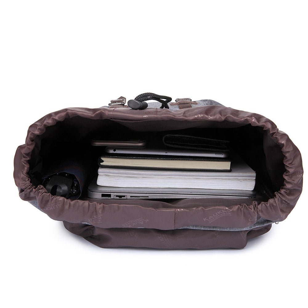 Travel Laptop Backpack, Oxford fabric( K1023-grey) - kaukko