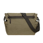 KAUKKO Canvas Vintage Messenger Bag Shoulder bag Leather Large Travel Crossbody bags for men women 14-inch Laptop