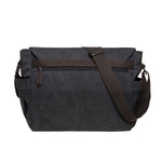 KAUKKO Canvas Vintage Messenger Bag Shoulder bag Leather Large Travel Crossbody bags for men women 14-inch Laptop