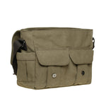 KAUKKO Canvas Vintage Messenger Bag Shoulder bag Leather Large Travel Crossbody bags for men women 14-inch Laptop