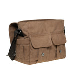 KAUKKO Canvas Vintage Messenger Bag Shoulder bag Leather Large Travel Crossbody bags for men women 14-inch Laptop
