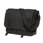 KAUKKO Canvas Vintage Messenger Bag Shoulder bag Leather Large Travel Crossbody bags for men women 14-inch Laptop