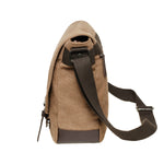 KAUKKO Canvas Vintage Messenger Bag Shoulder bag Leather Large Travel Crossbody bags for men women 14-inch Laptop