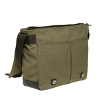 KAUKKO Canvas Vintage Messenger Bag Shoulder bag Leather Large Travel Crossbody bags for men women 14-inch Laptop