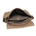 KAUKKO Canvas Vintage Messenger Bag Shoulder bag Leather Large Travel Crossbody bags for men women 14-inch Laptop