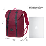 Lightweight Outdoor Backpack, KAUKKO Travel Casual Backpack Laptop Daypack for 12", EP6-15 ( Red /17.8L )