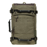 Canvas Travel Backpack Multi-Functional Bag Fits 17" Laptop, Large Capacity Hiking Backpack,