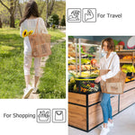 KAUKKO BeachNylon Mesh Tote Bag, Casual Tote Bag Hobo Women Foldable MAX 23L Shoulder Bag For Beach Picnic Vacation