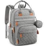 Diaper Bag Backpack - Baby Essentials Travel Tote - Multi Function Waterproof Diaper Bag, Travel Essentials Baby Bag with Changing Pad, Stroller Straps & Pacifier Case - Unisex