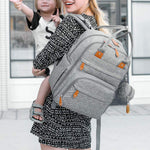 Diaper Bag Backpack - Baby Essentials Travel Tote - Multi Function Waterproof Diaper Bag, Travel Essentials Baby Bag with Changing Pad, Stroller Straps & Pacifier Case - Unisex