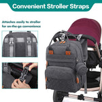 Diaper Bag Backpack - Baby Essentials Travel Tote - Multi Function Waterproof Diaper Bag, Travel Essentials Baby Bag with Changing Pad, Stroller Straps & Pacifier Case - Unisex