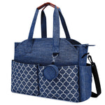 Diaper Bag Tote, Large Diaper Bag with Pacifier Case Travel Diaper Tote for Mom with Changing Station Multifunction