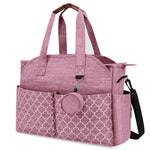 Diaper Bag Tote, Large Diaper Bag with Pacifier Case Travel Diaper Tote for Mom with Changing Station Multifunction