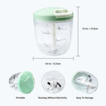 Manual Garlic Chopper, Kitchen Chopper Masher Hand Food Processor Garlic Press