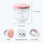 Manual Garlic Chopper, Kitchen Chopper Masher Hand Food Processor Garlic Press