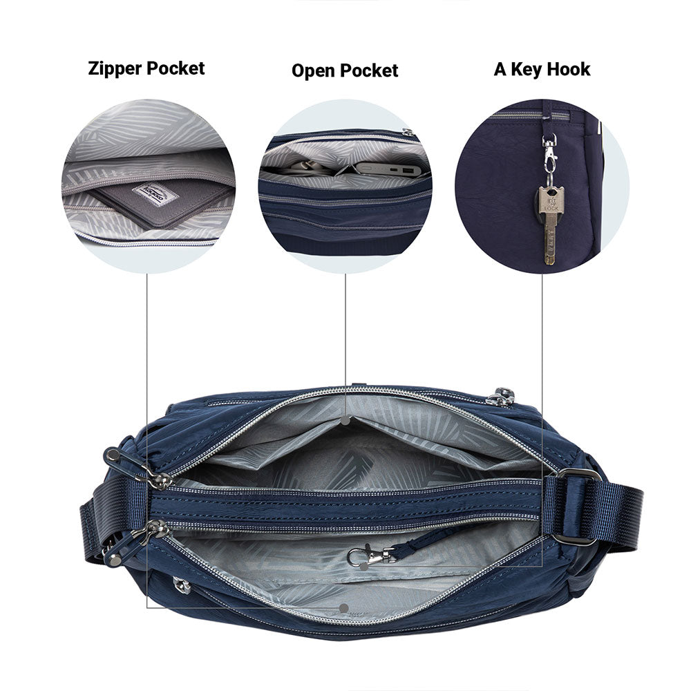 Women Multi-pocket Shoulder Bag New Waterproof Nylon Crossbody Bags Ladies Travel  Purse And Handbag 29x19x12cm | Fruugo BH
