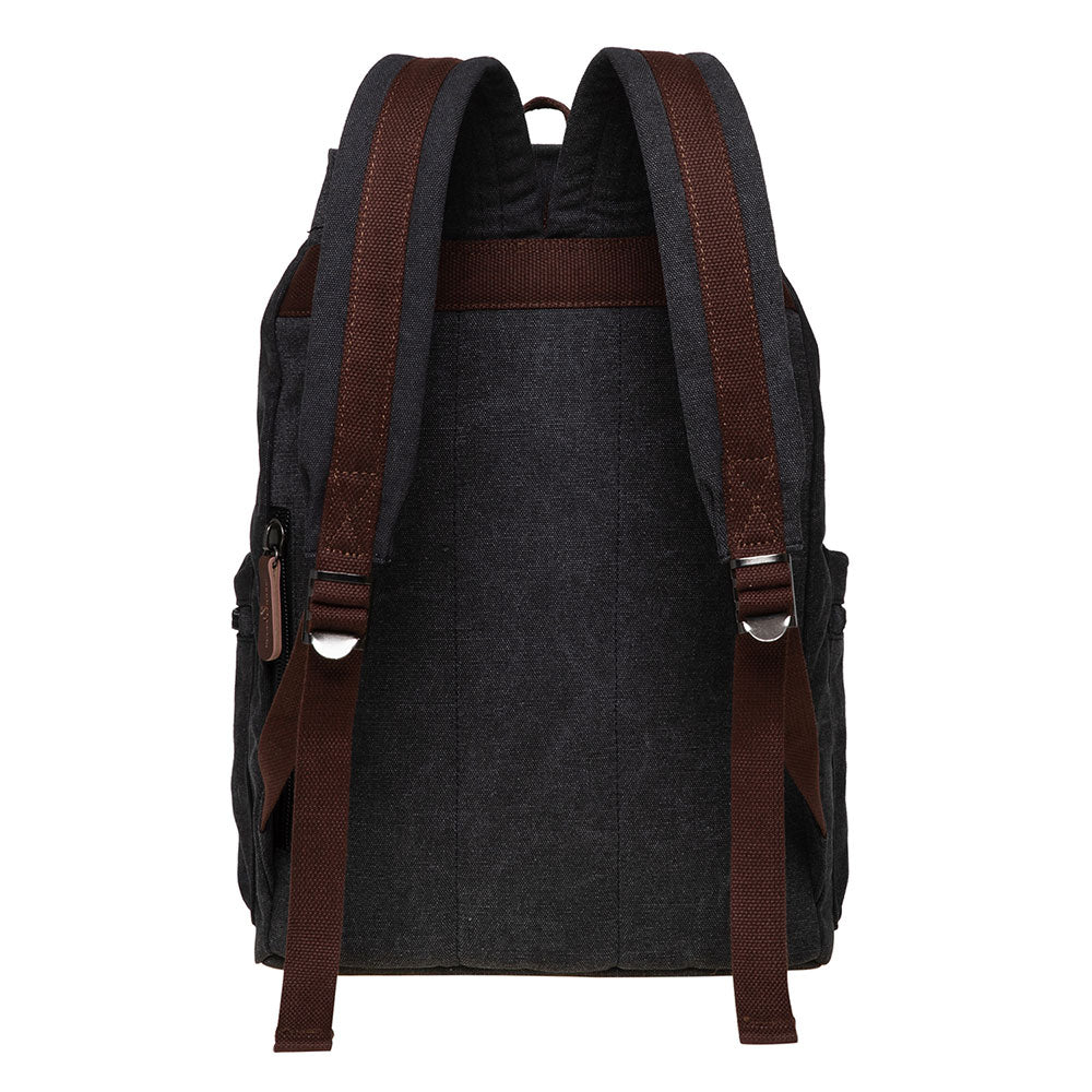 KAUKKO Vintage Canvas Backpack-Large Capacity, Multi-Functional Durable Outdoor Rucksack, 21.4L