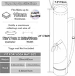 Yoga Bag with Wet Compartment and Bottle Pocket, Women's Sports Bag, Adjustable Shoulder Strap, Gym Yoga Bag for Pilates, Yoga Mats & Yoga Accessories
