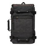 Canvas Travel Backpack Multi-Functional Bag Fits 17" Laptop, Large Capacity Hiking Backpack,