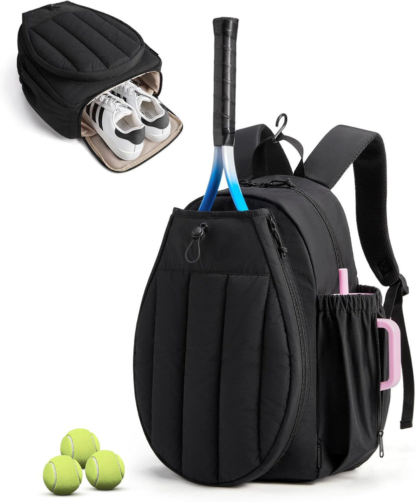 Tennis Gym Bag for Women, Tennis Bag Holds 2 Rackets with Shoe Compartment & Wet Pocket, Sports Duffle Bags fits up to 15.6" Laptop, Women Overnight Weekend Bag