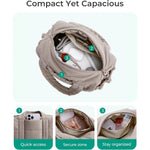 Quilted Tote Bag Small Puffer Crossbody Bag for Women Lightweight Nylon Puffy Shoulder Handbag with Adjustable Strap