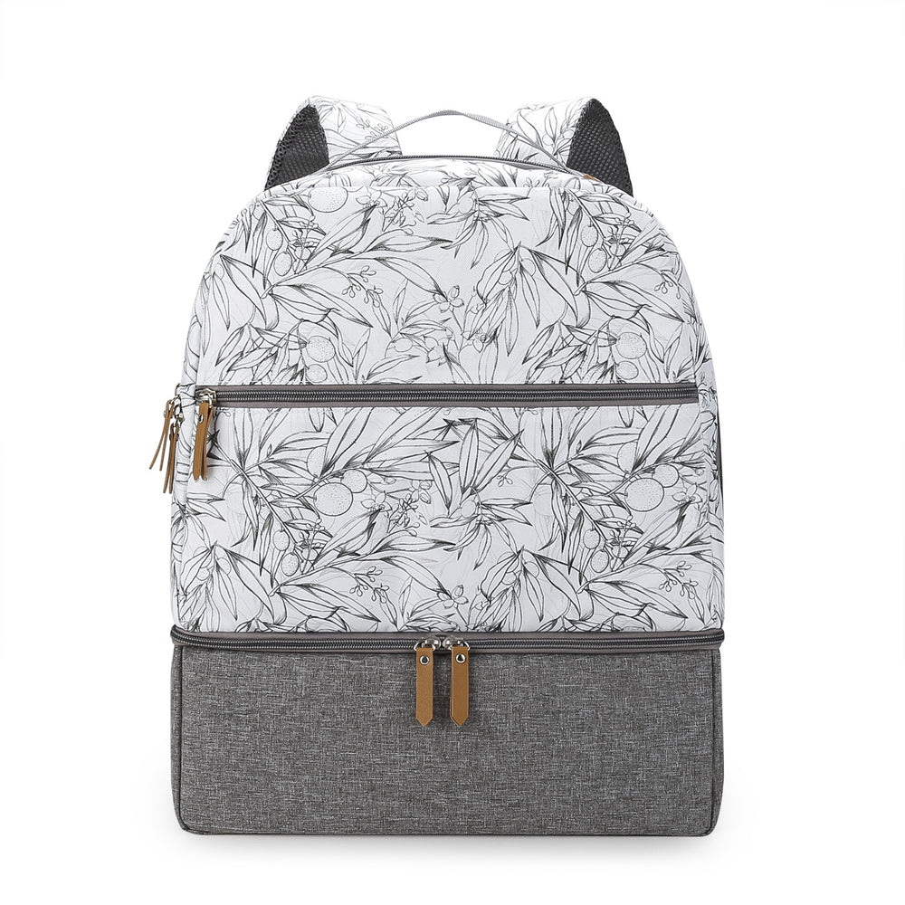 Diaper Bag Backpack - Breast Pump Bag, Removable Cooler Compartment, Double Layer