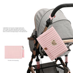 Baby Diaper Bag Organizer Pouches - Waterproof Pod Foldable Diaper Organizer Set, Cute Bear Bag Gift for Baby Shower
